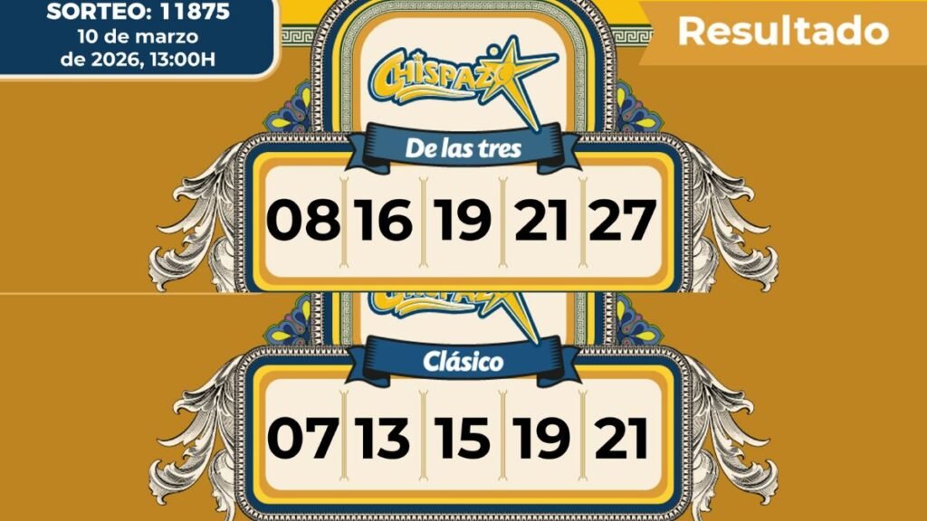 Lista de ganadores chispazo 10 de marzo 2026