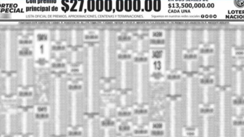 Lista ganadores sorteo especial 310