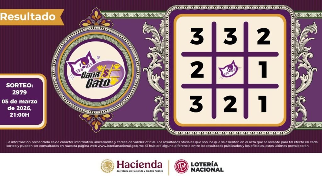 Premios gana gato 5 de marzo 2026
