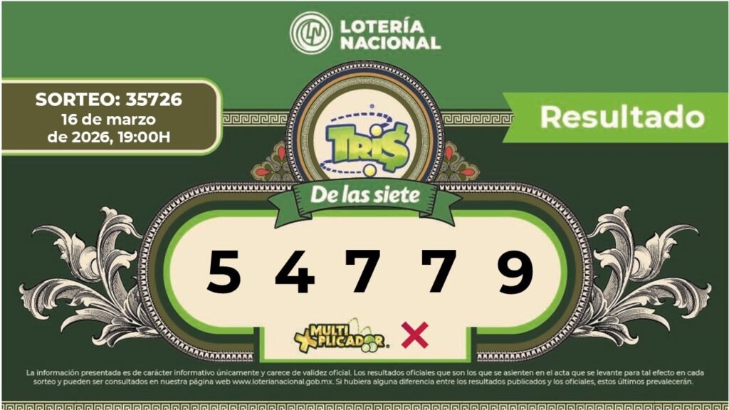 Resultados tris de las 7