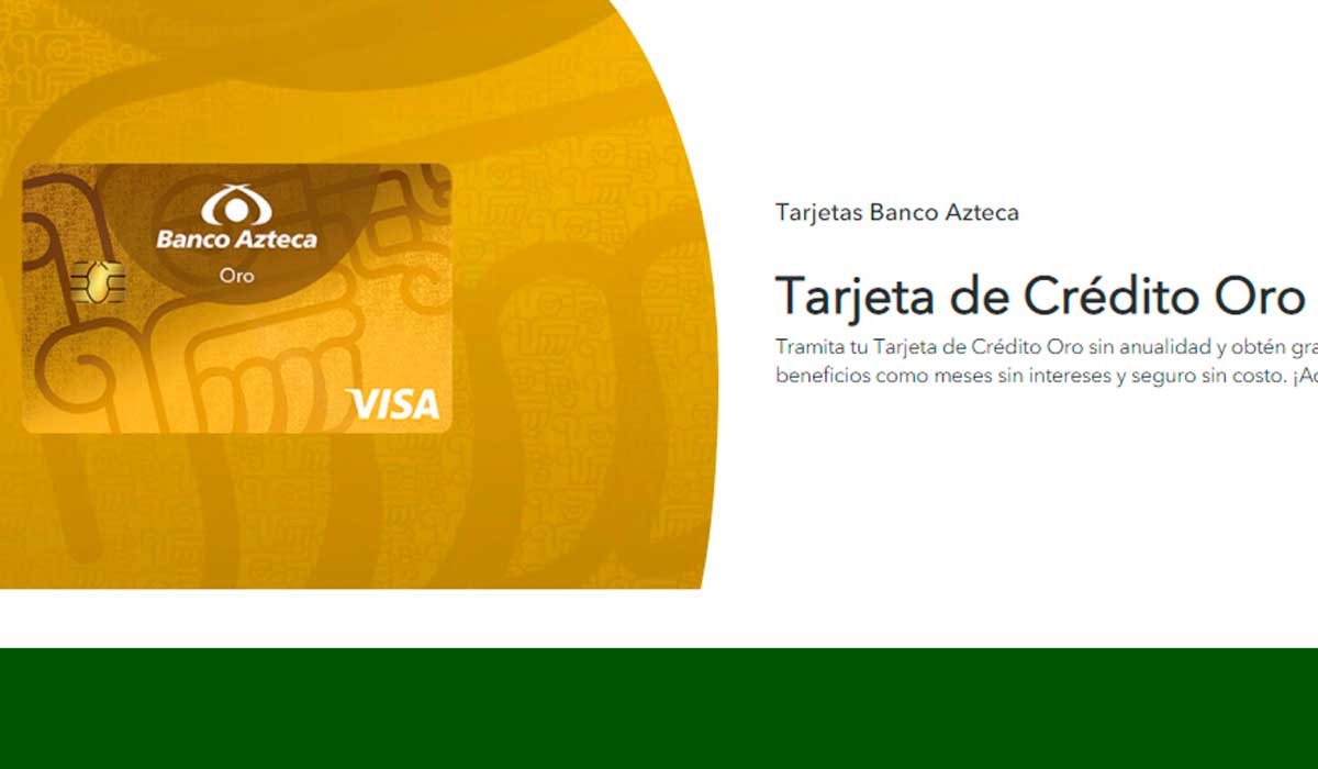 Tarjeta de oro Azteca