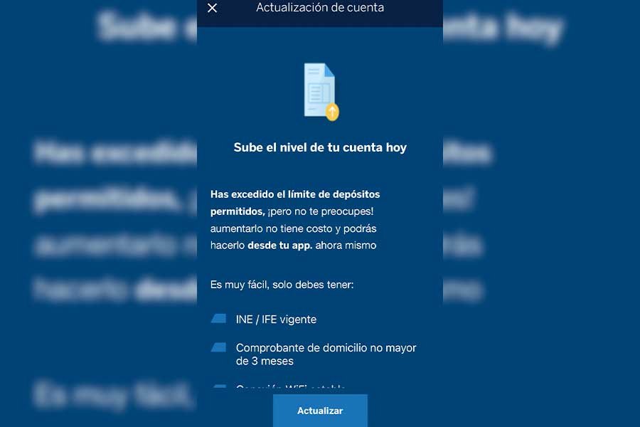 Solicita aumento de depósitos