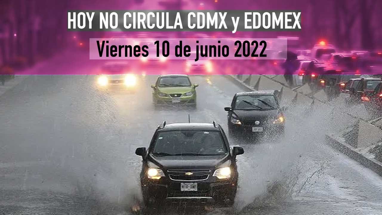 Estos autos no circulan el 10 de junio 2022