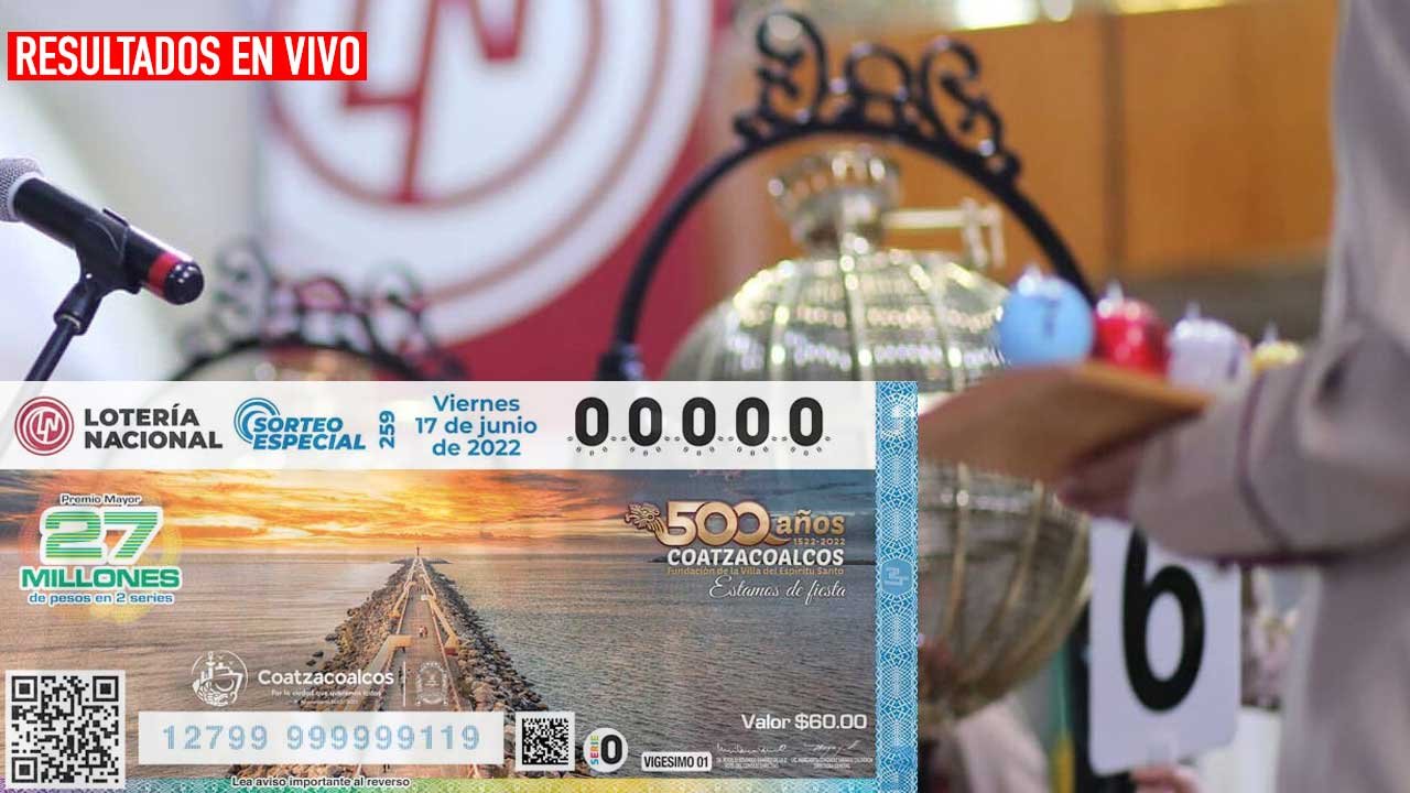 Aquí los resultados del Sorteo Especial 259