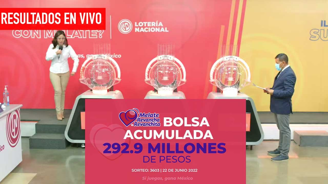 Conoce los resultados del Melate Revancha y Revanchita 3603