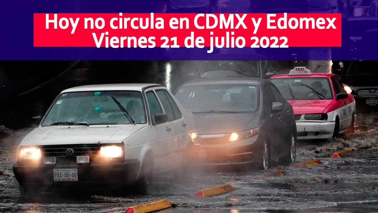 Hoy viernes se aplica el hoy no circula