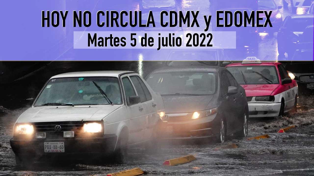Este martes se aplica el Hoy No Circula en la CDMX
