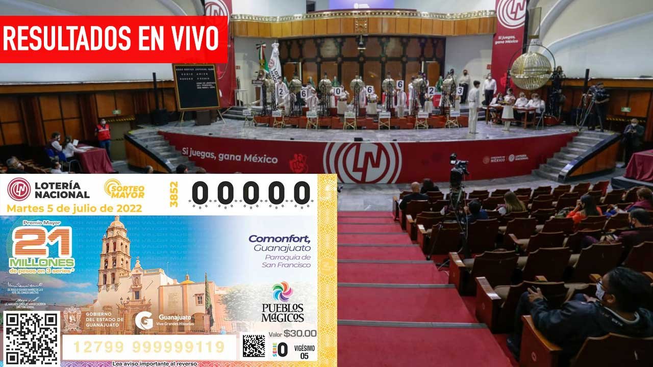 Conoce los ganadores del Sorteo Mayor 3852