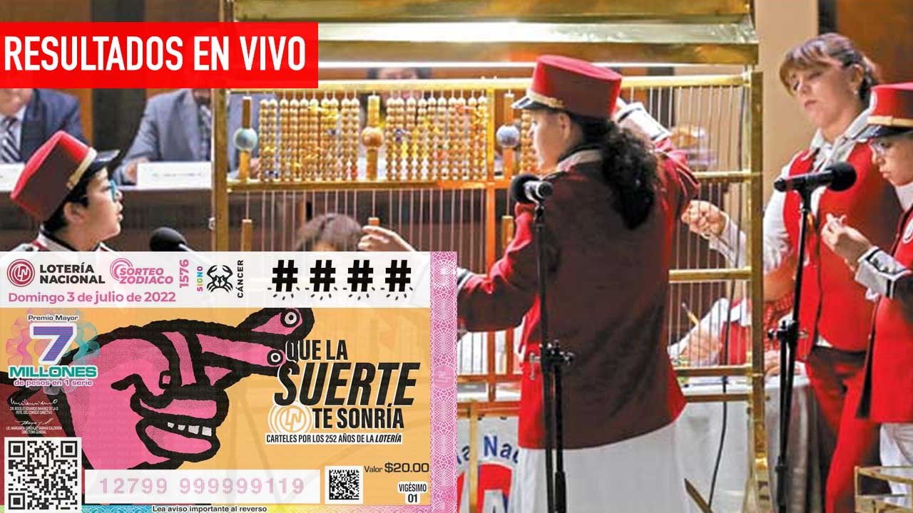 Conoce los resultados del Sorteo Zodiaco 1576 del 3 de julio 2022