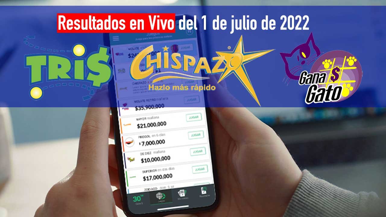 Estos son los ganadores del tris y chispazo 1 de julio 2022