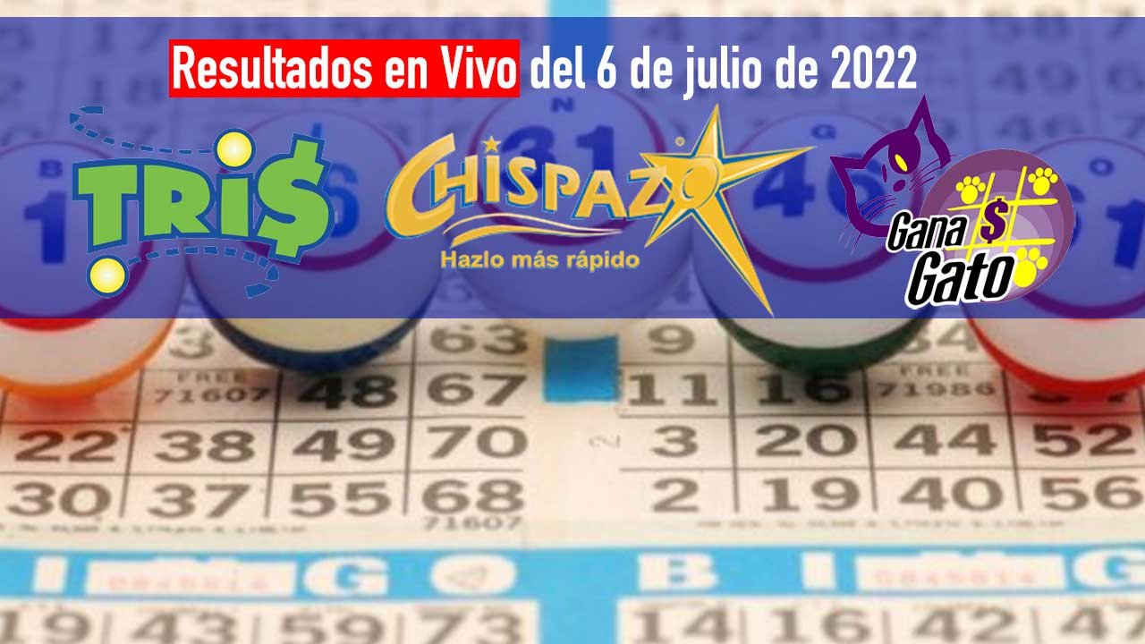 Conoce los ganadores del Tris y Chispazo de hoy