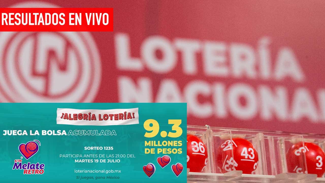 Conoce los resultados del Sorteo Melate 1235