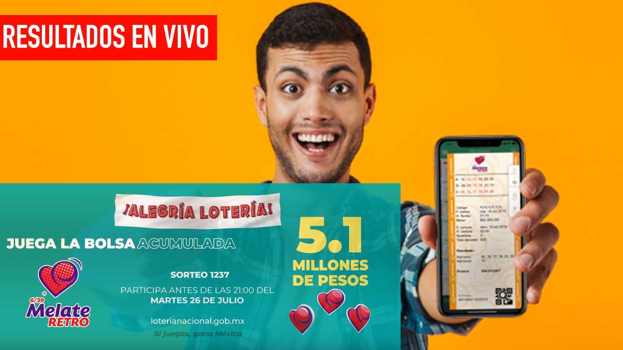 Estos son los ganadores del Melate Retro 1237