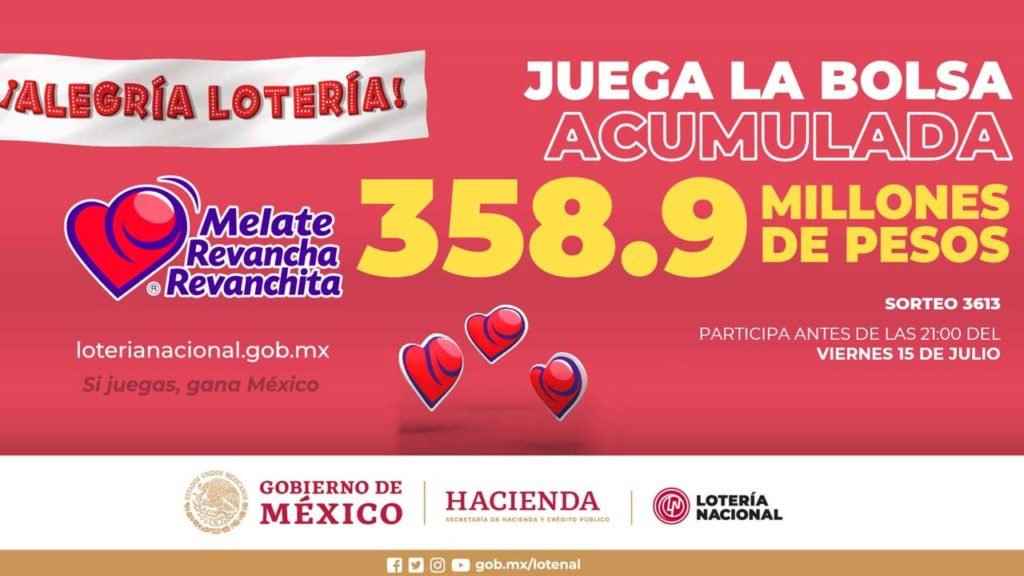 Resultados Melate Revancha y Revanchita 3613 HOY 15 de julio 2022 en vivo 2 Cobra tu premio en 60 días