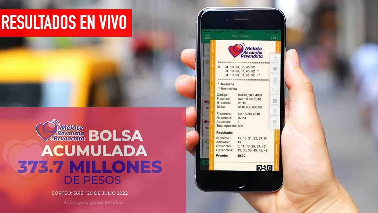 Resultados del Melate 3615