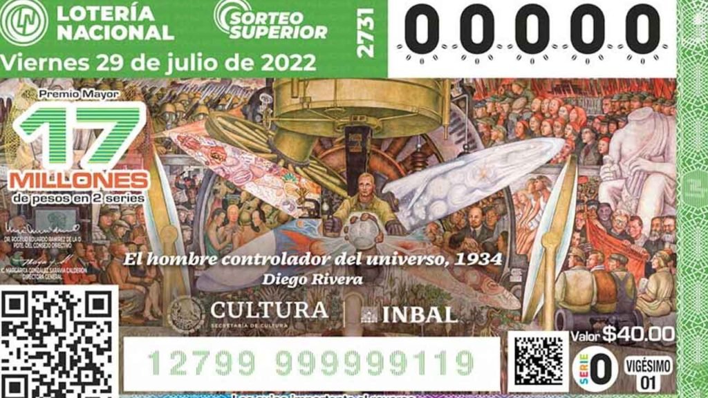 Resultados Sorteo Superior 2731 HOY 29 de julio 2022 | En Vivo 4 El billete 2731 celebra al muralismo