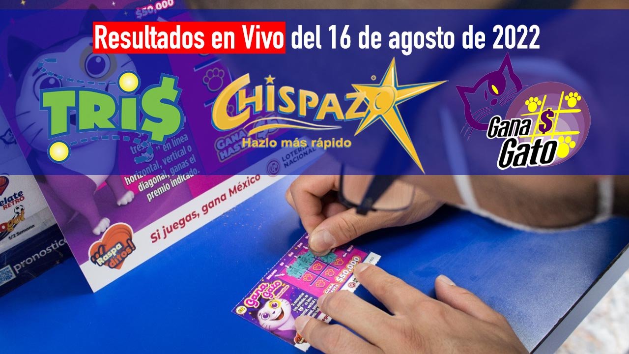 Checa los números ganadores del tris y chispazo