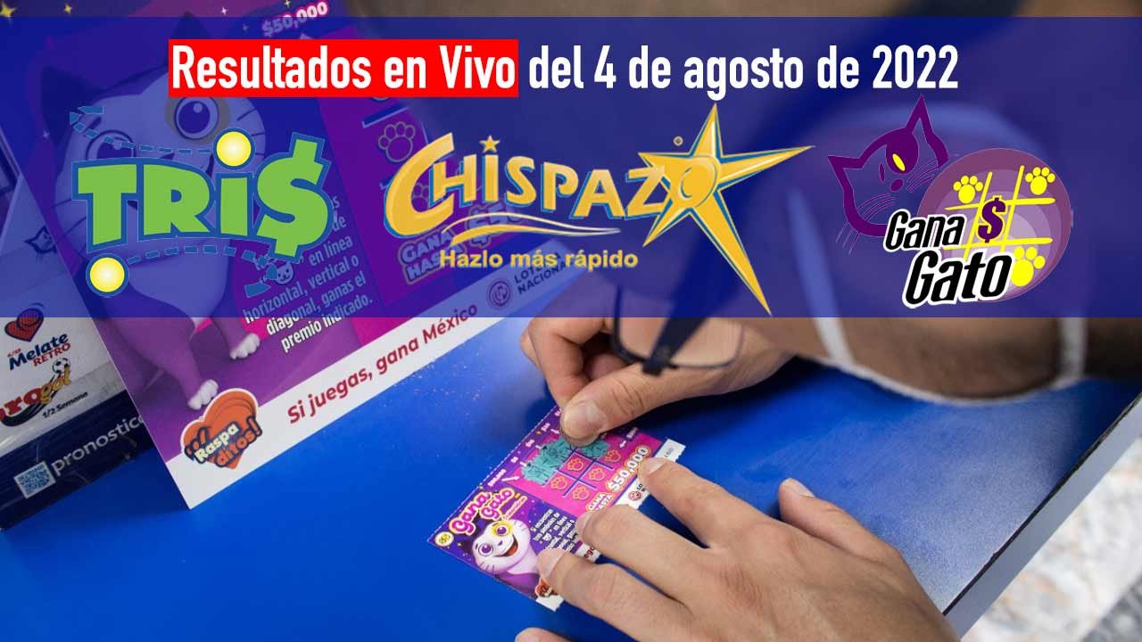 Conoce a los ganadores del tris y chispazo de hoy
