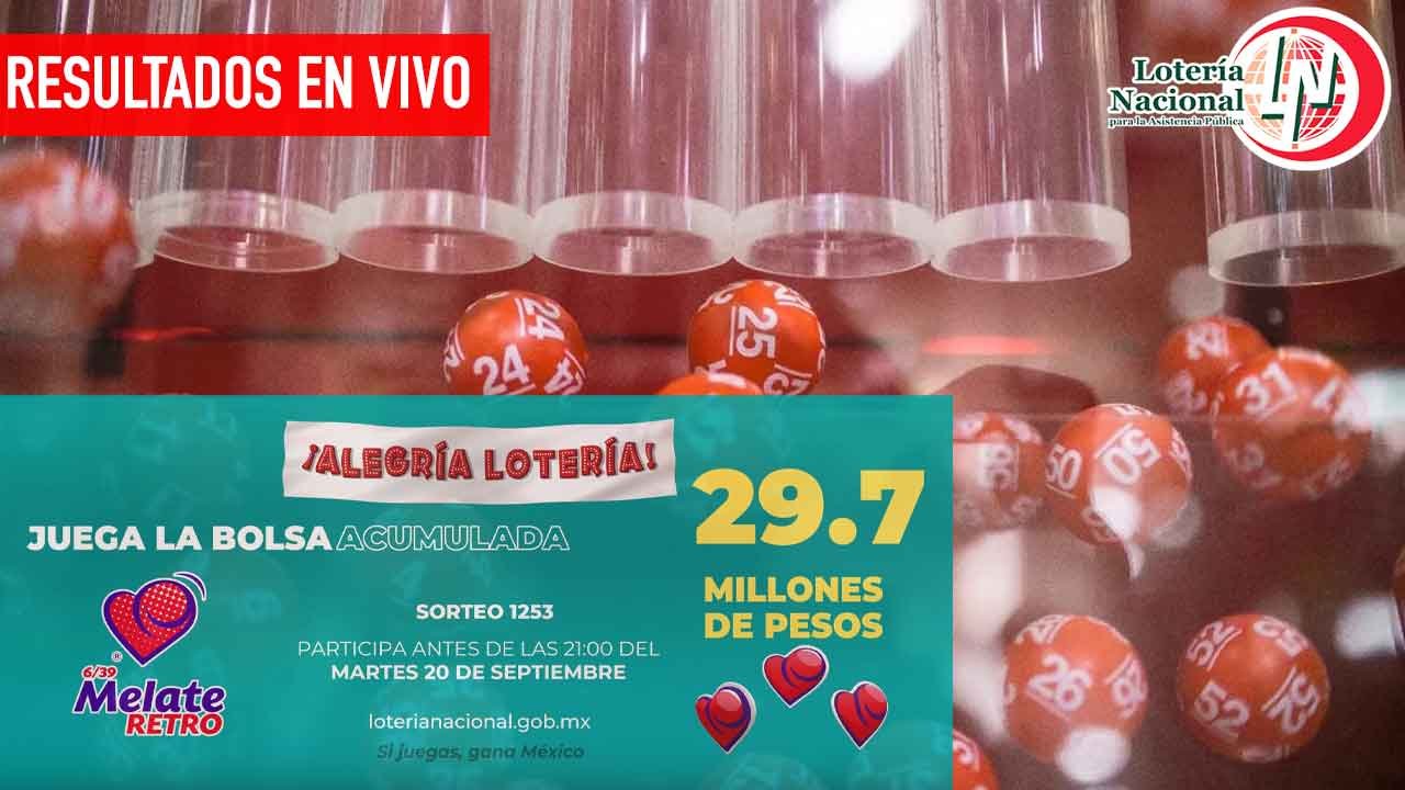 Checa los ganadores del melate retro 1253