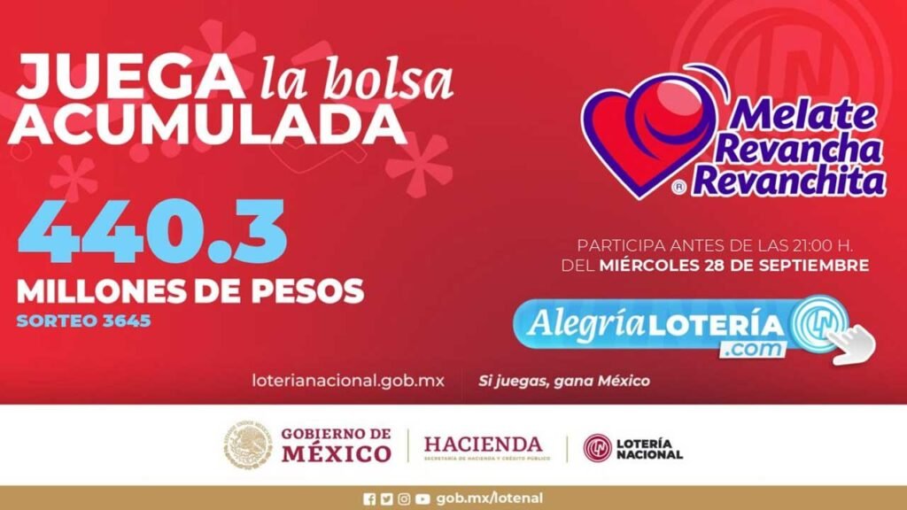 Estos números ganadores son del Melate