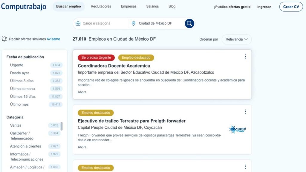 7 Páginas para buscar empleo en México de forma segura en 2022 y 2023 4 El mayor sitio en Latinoamérica