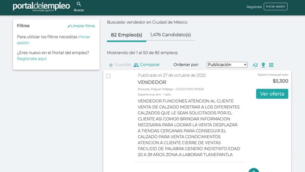 7 Páginas para buscar empleo en México de forma segura en 2022 y 2023 6 La bolsa de trabajo oficial del gobierno