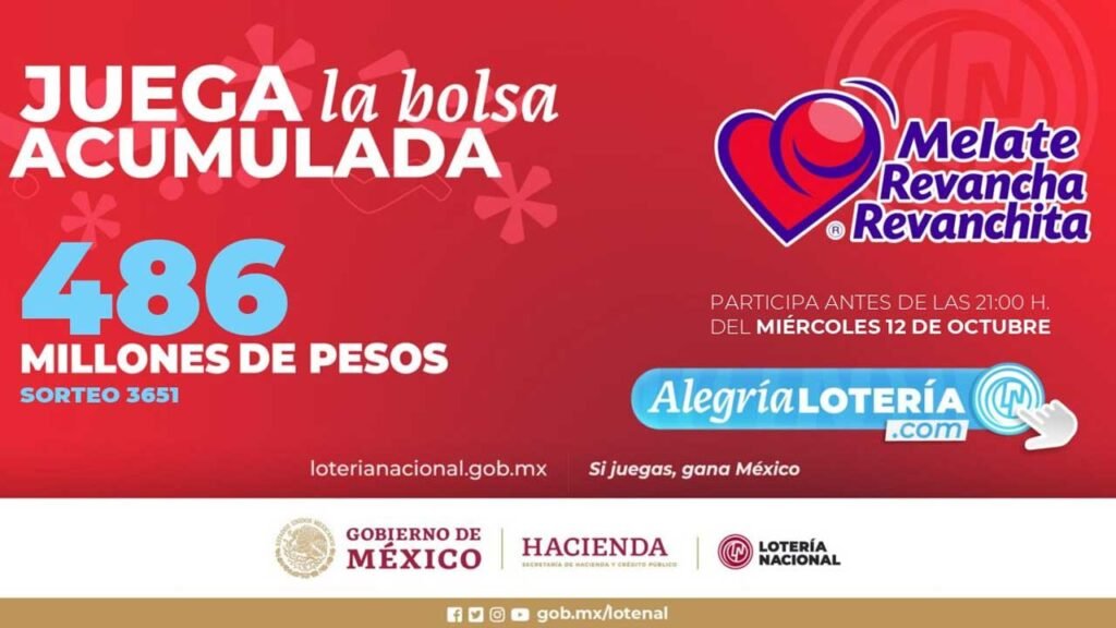 Checa los números del Melate revancha y Revanchita