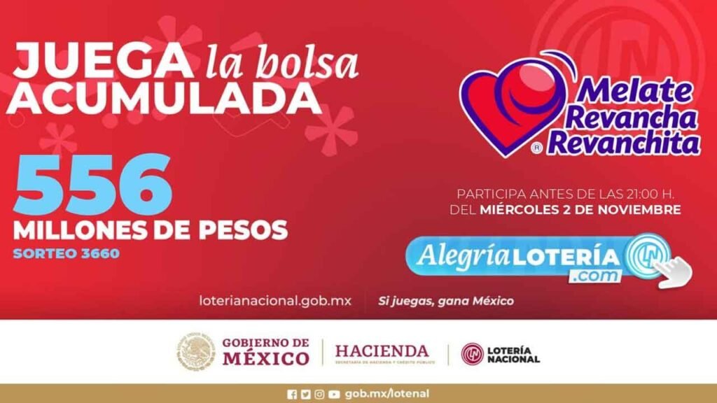 Este sorteo juega por 556 millones de pesos