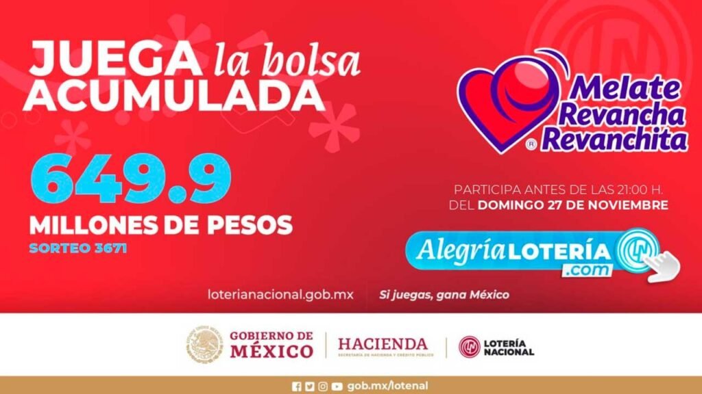 Este melate juega por 649 millones de pesos