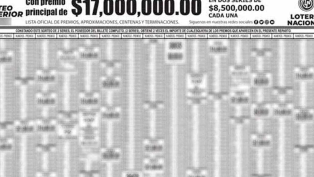 Este es el PDF de ganadores del Sorteo Superior