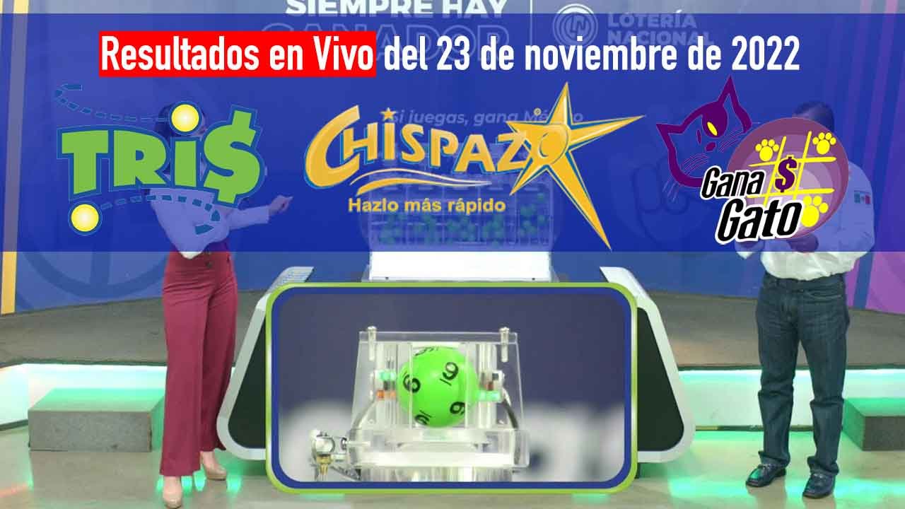 Conoce los resultados del tris y chispazo hoy