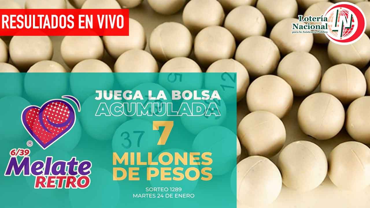 Checa los ganadores del Melate retro 1289