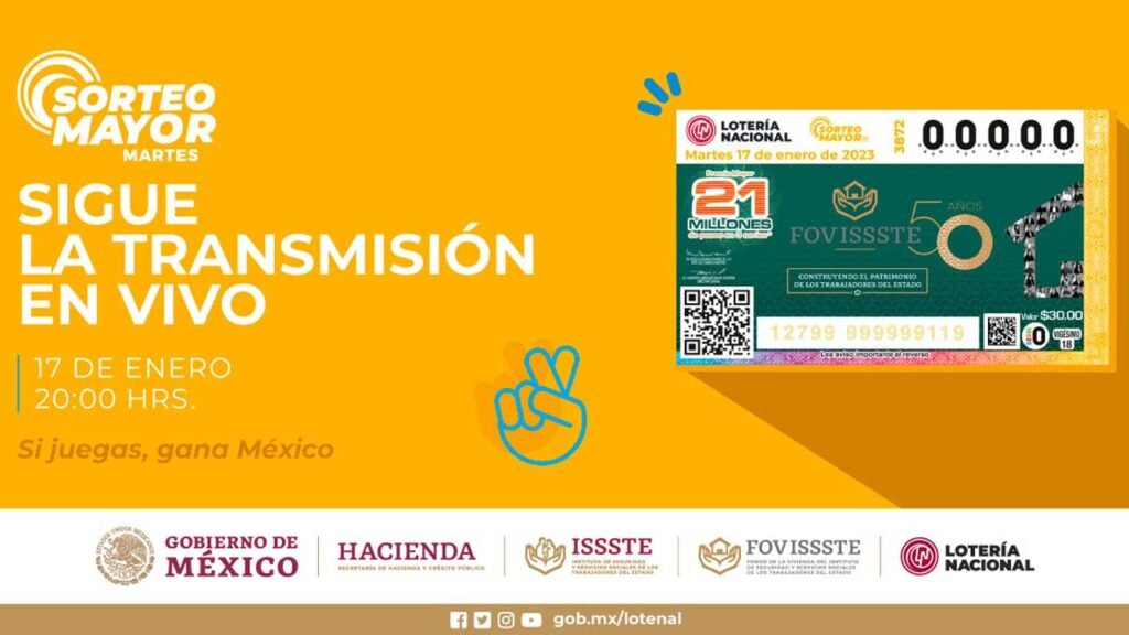 Resultados Sorteo Mayor 3872 del 17 de enero de 2023 en vivo 4 Sigue los resultados en vivo