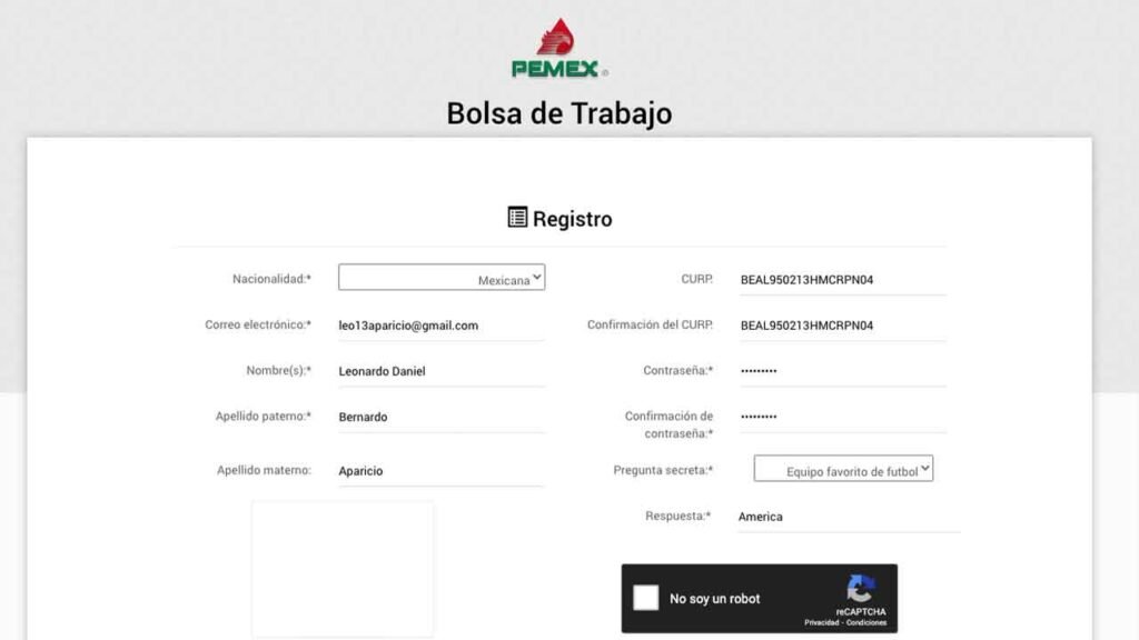 ¿Cómo solicitar trabajo en Pemex en 2023? Paso a paso 3 El sitio oficial de pemex está la solicitud