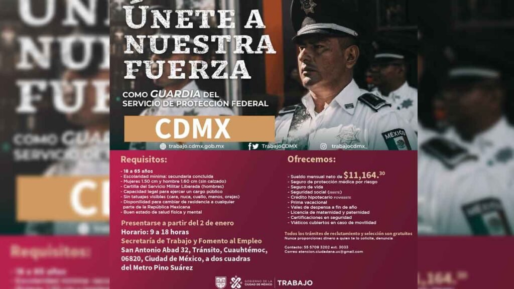 ¿Cuánto gana un Policía de Protección Federal en México en 2023? 5 Estos son los requisitos para ser guardia de protección federal
