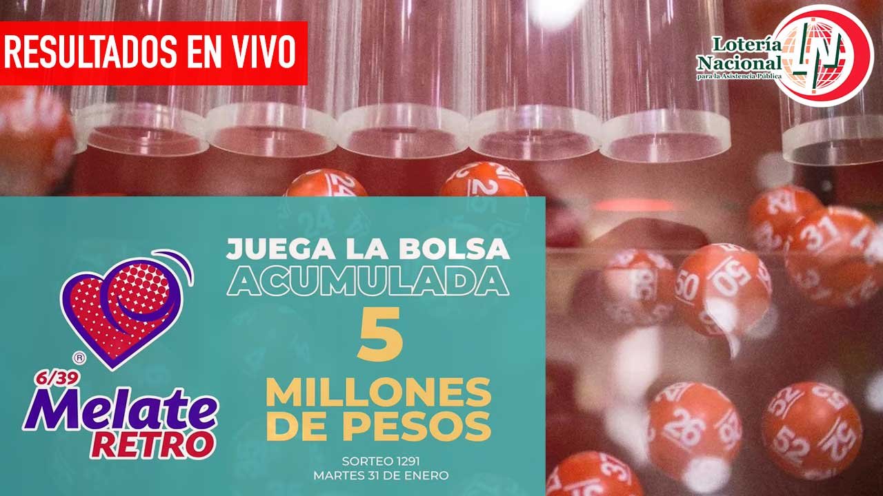 Checa los resultados del Melate retro 1291