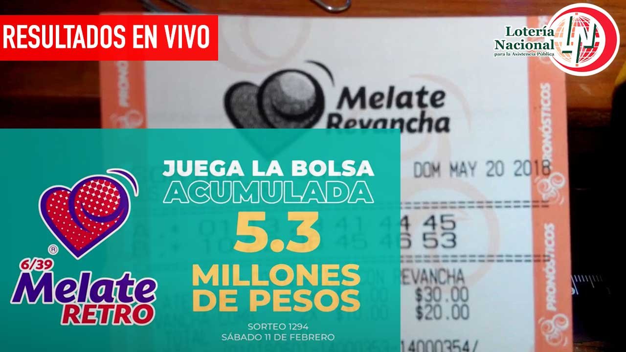 Te compartimos los resultados del melate retro