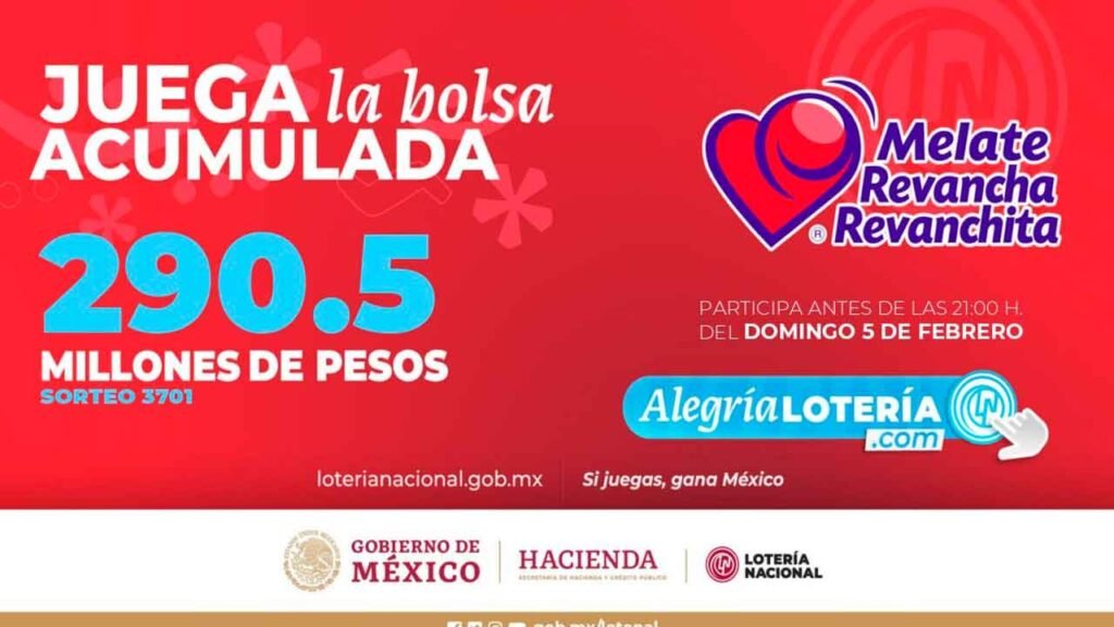 El melate juega por 290 millones de pesos