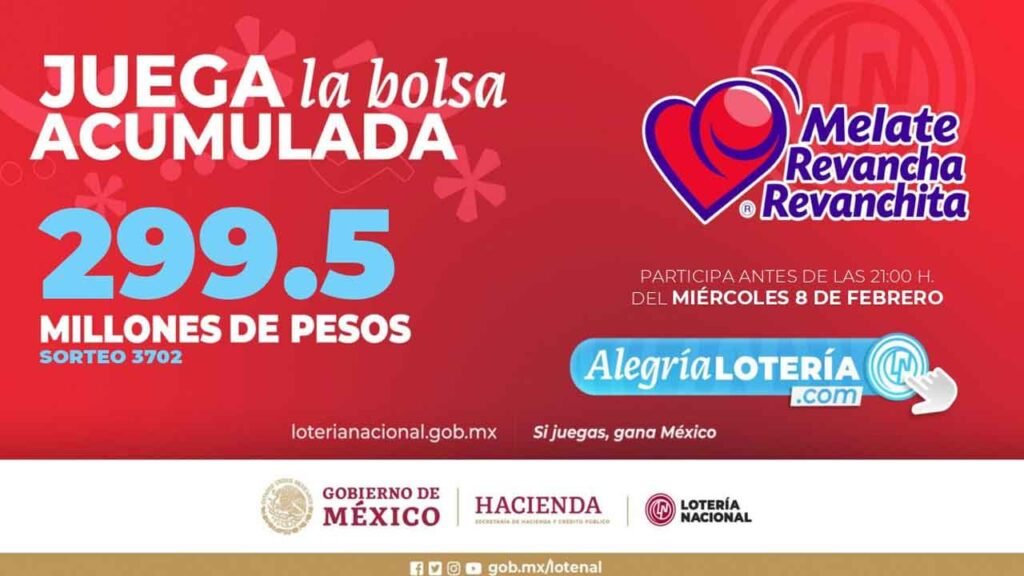 Sigue con los resultados del melate hoy