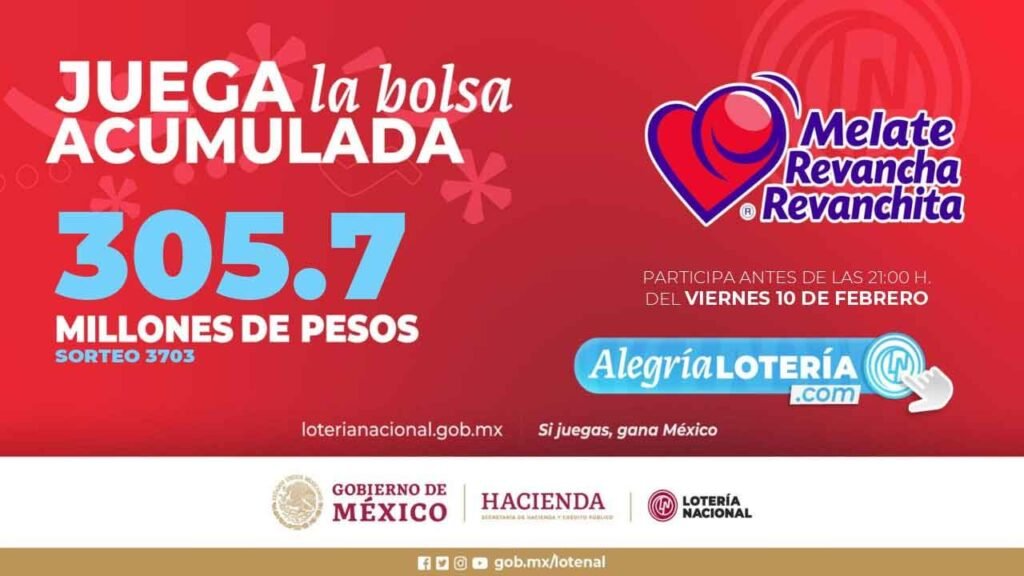 Sigue en vivo los resultados del melate hoy