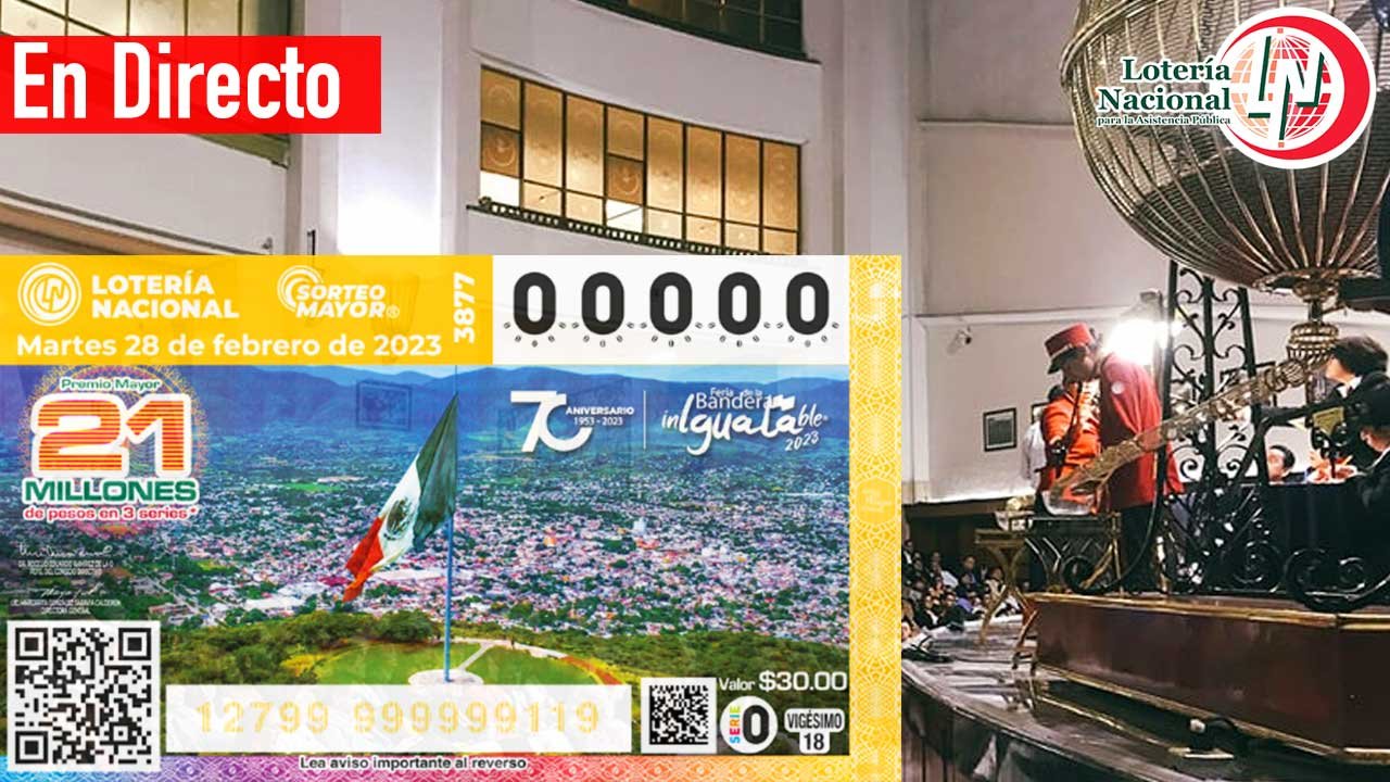 Estos son los resultados sorteo mayor de hoy