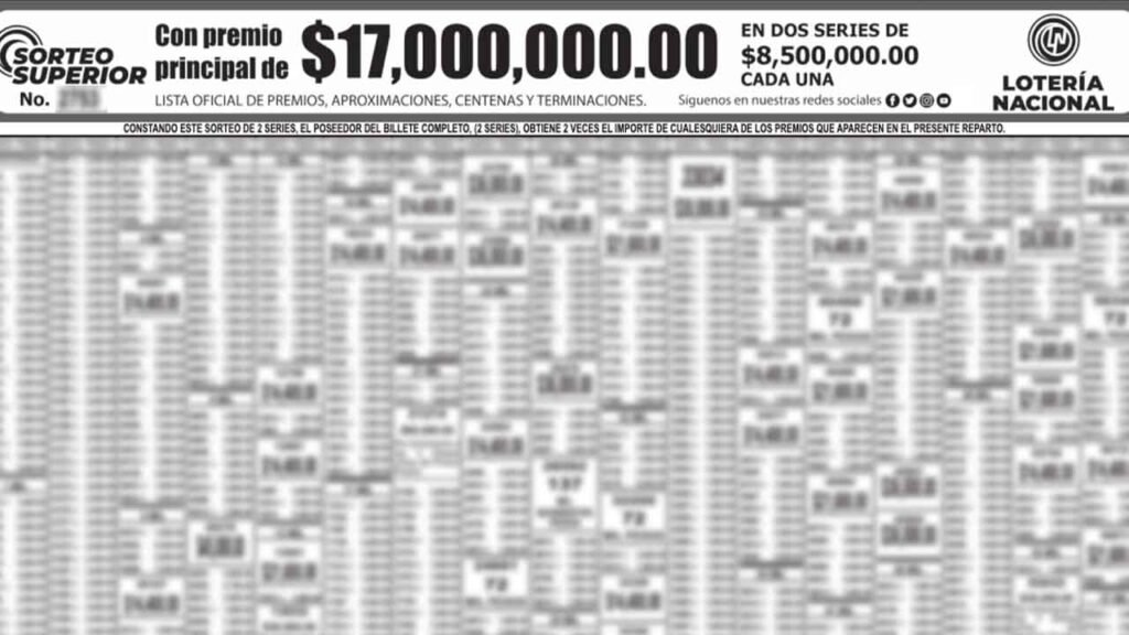 Te compartimos el sorteo superior pdf con ganadores