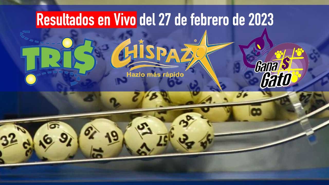 Estos son los ganadores del tris y chispazo dia hoy