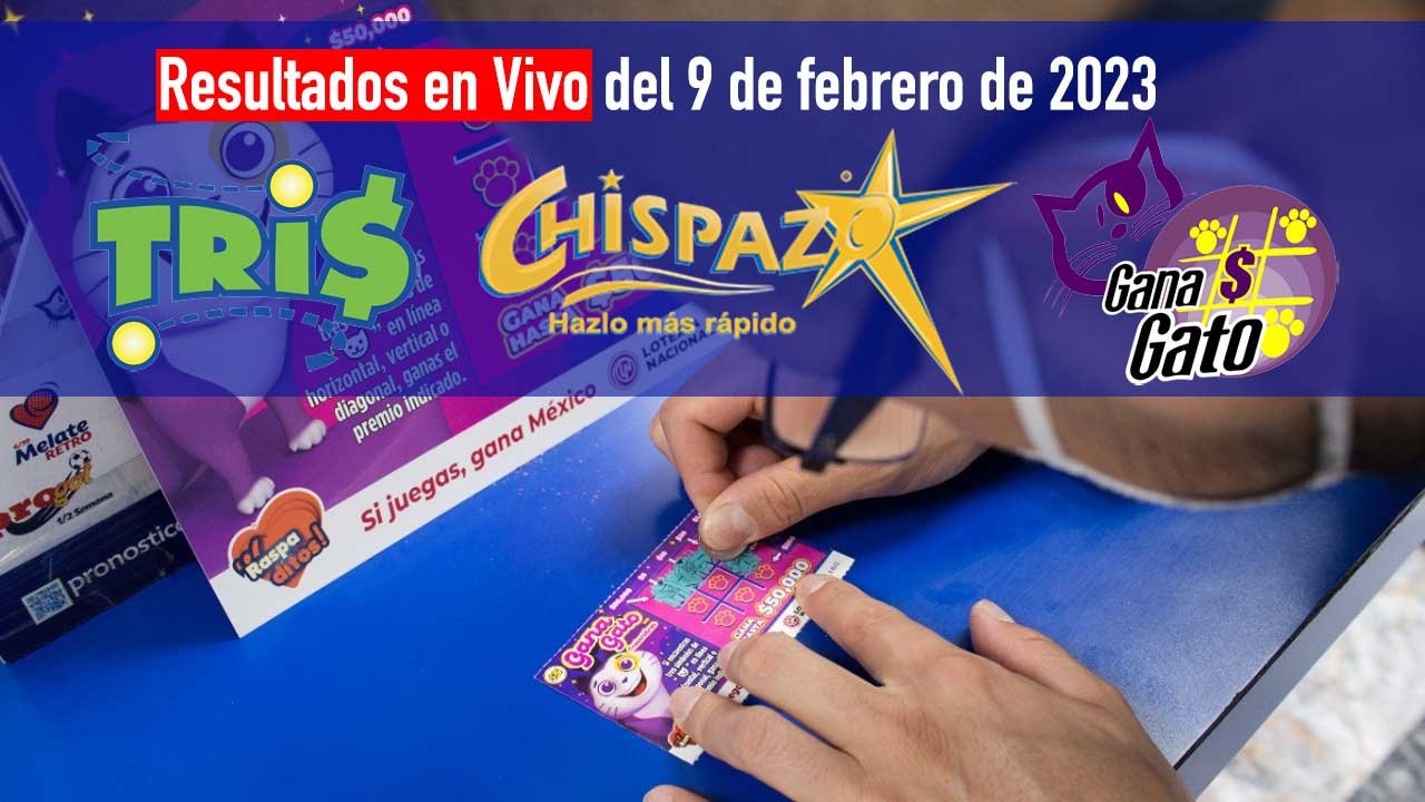 Conoce los ganadores del tris y chispazo hoy