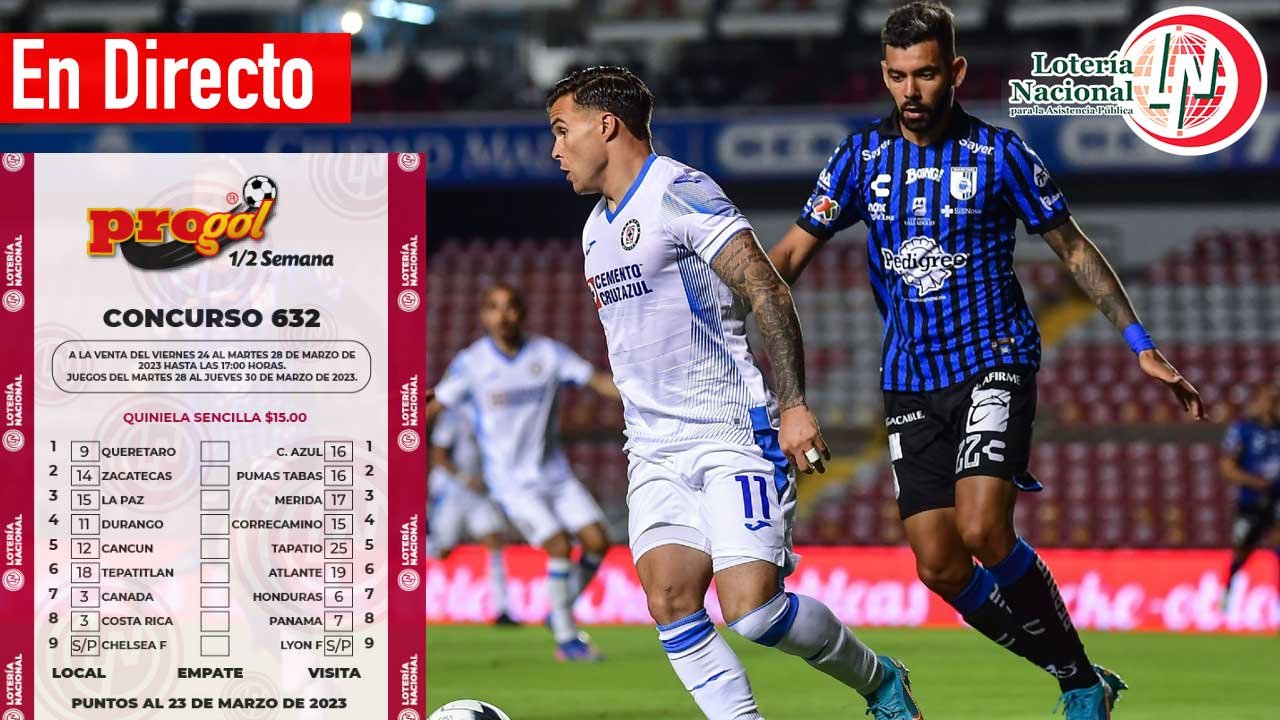 Hoy te compartimos los resultados progol 632