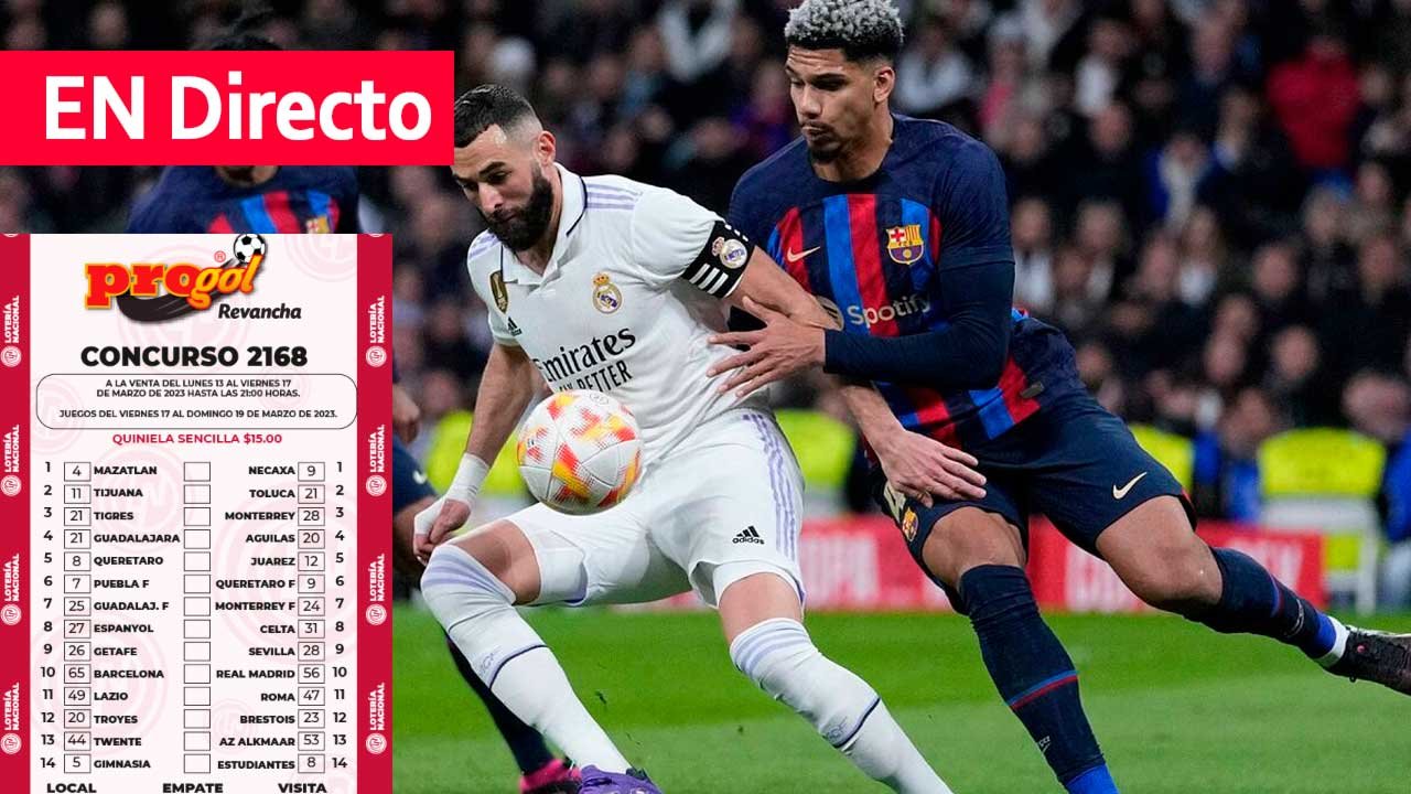 Hoy los resultados del Progol 2168