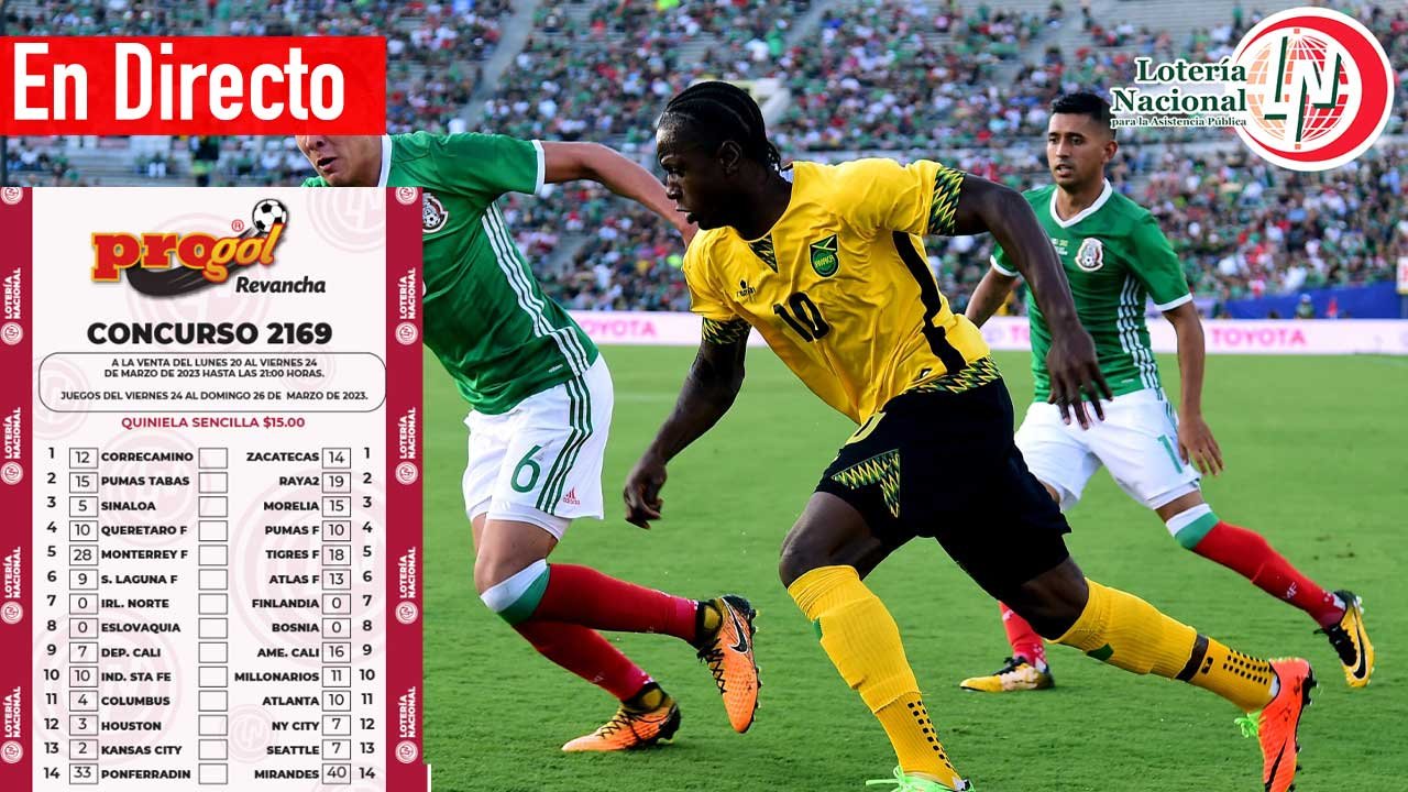 Estos son los marcadores del progol 2169