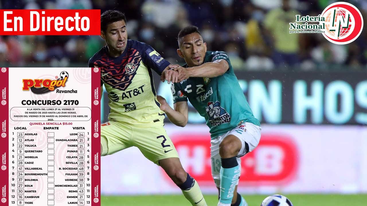 Estos son loa ganadores del progol 2170