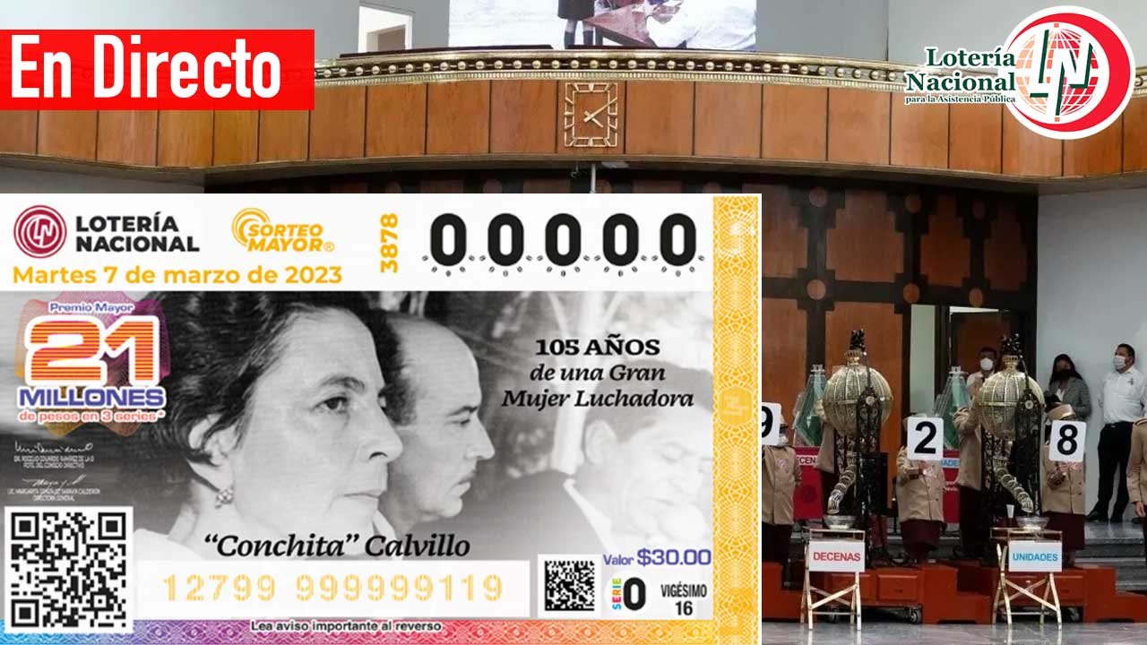 Conoce los resultados Sorteo Mayor 3878