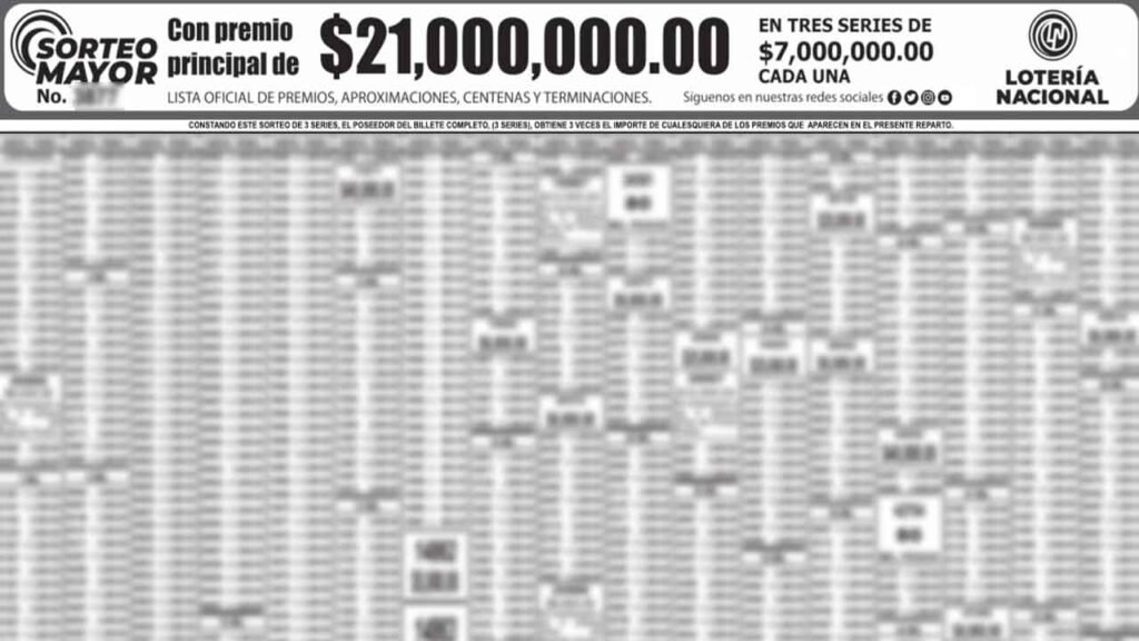 Resultados Sorteo Mayor 3878 del 7 de marzo de 2023: PDF 1 Checa el PDF del sorteo mayor 3878